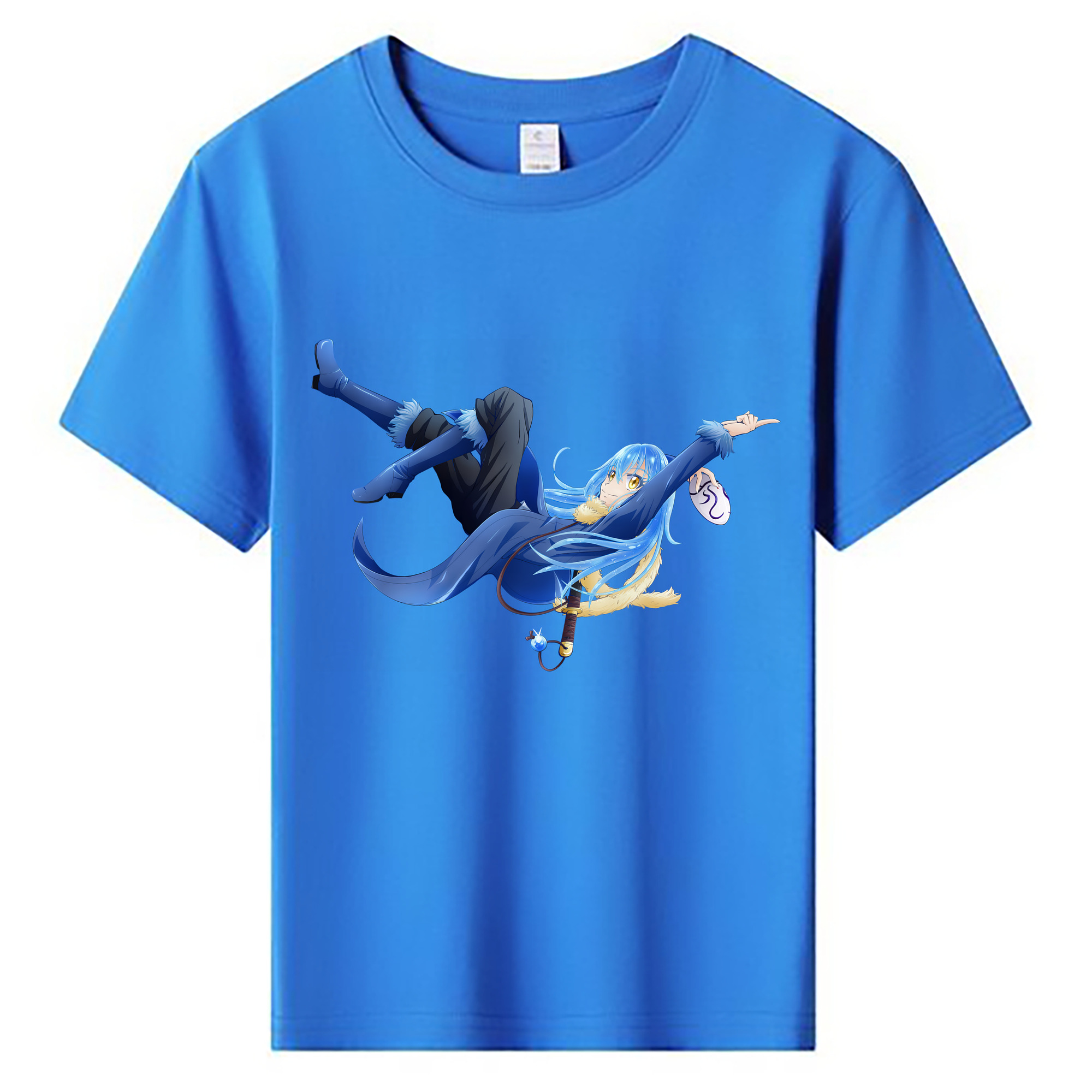 （画像用） 転スラ Regarding Reincarnated to Slime 綿100％キッズTシャツ（フロントプリント）
